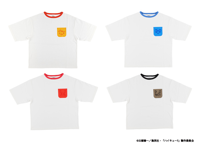 ハイキュー!! キャンディカラークリアポケット付きTシャツ