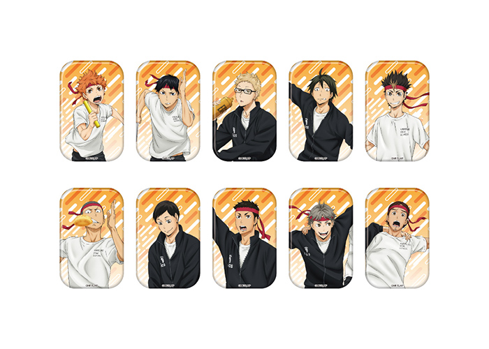 ハイキュー!! 遊びつくせ!! in ナンジャタウン Summer version スクエア缶バッジコレクション（F：烏野体育祭）　全10種