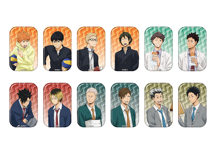 ハイキュー!! 遊びつくせ!! in ナンジャタウン Summer version スクエア缶バッジコレクション（G：休み時間）　全12種