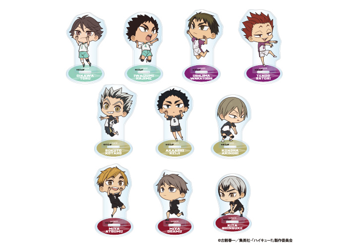 ハイキュー　アニメ新シリーズキックオフフェア　ミニアクリルバッジ GOODS｜アニメ『ハイキュー!!』公式サイト